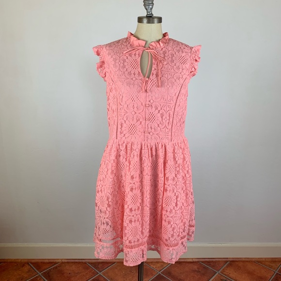 Disney Dresses & Skirts - Disney’s Beauty & The Beast Pink Lace Skater Dress